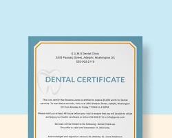 Hình ảnh về Dental certificate