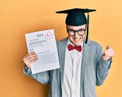 Hình ảnh về People celebrating after passing an exam or receiving certificates