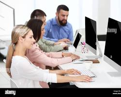 Hình ảnh về People Working on Computers