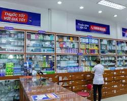 Hình ảnh về Quầy thuốc tây hiện đại với đa dạng các loại thuốc