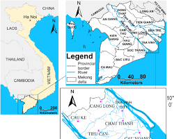 Hình ảnh về Map of Tra Vinh province highlighting its location in the Mekong Delta