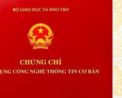 Hình ảnh về Chứng chỉ Ứng dụng CNTT Cơ bản