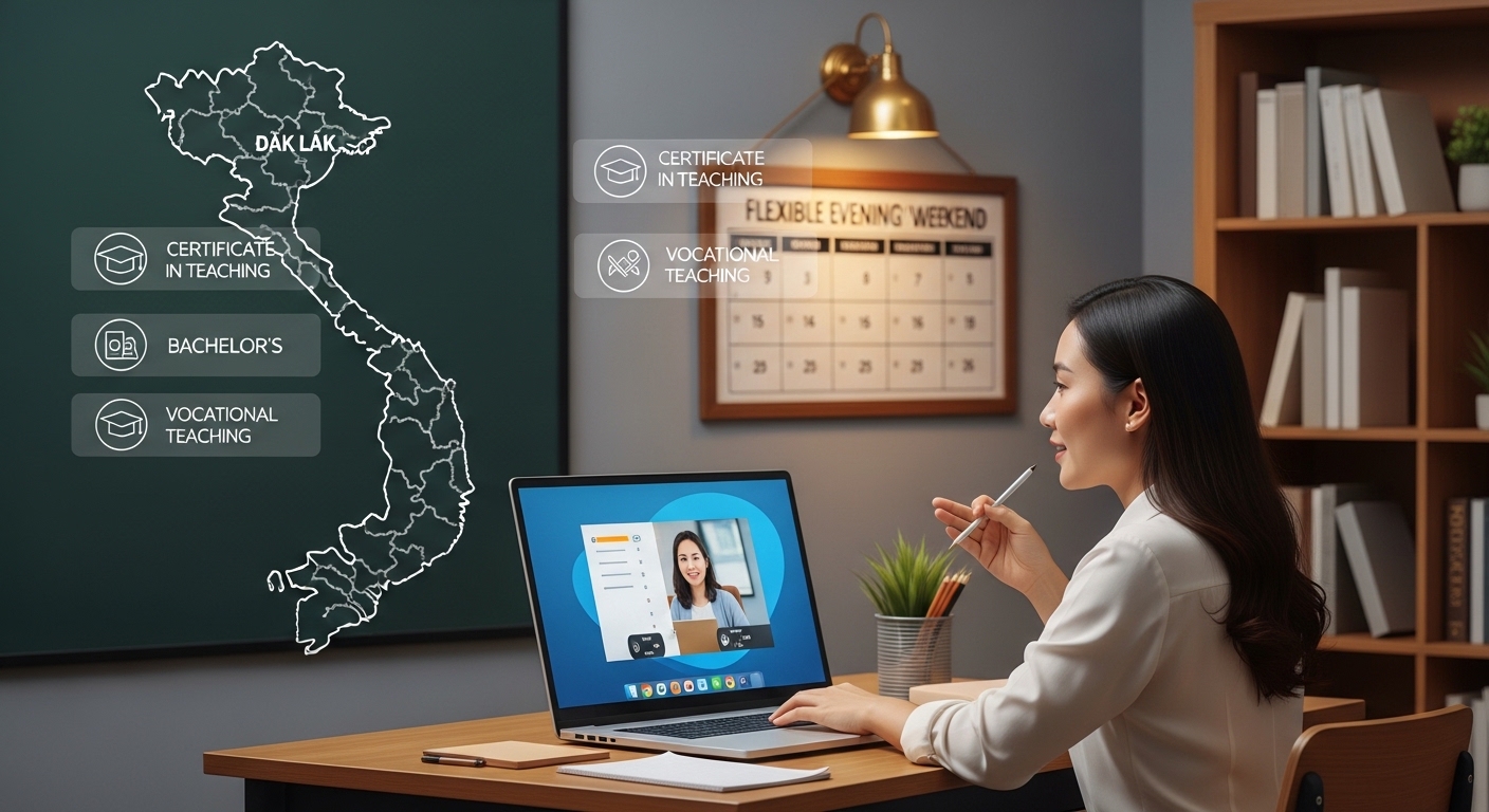 Top 5 Chứng chỉ Nghiệp vụ sư phạm học từ xa có Học phí tốt nhất tại Đắk Lắk