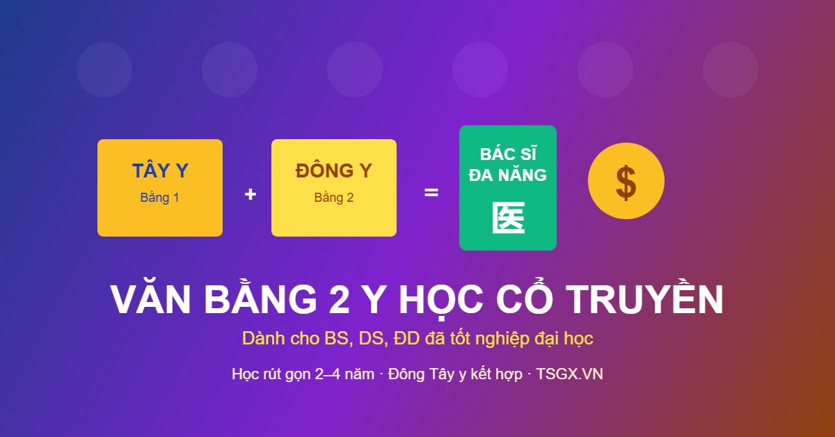 Văn bằng 2 Y học cổ truyền 2026