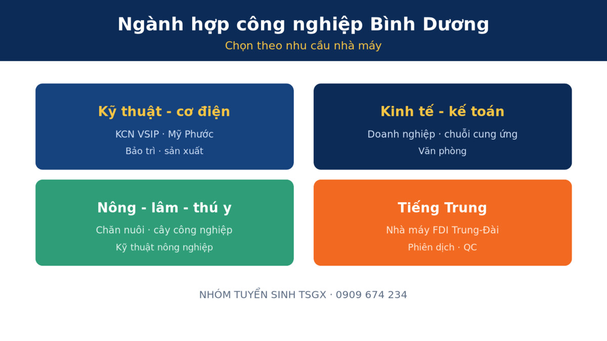 Hình thức học và tiêu chí chọn trường trung cấp tại Bình Dương