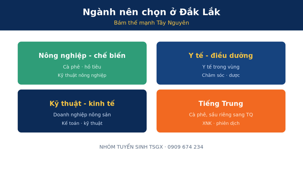 Hình thức học và tiêu chí chọn trường trung cấp tại Đắk Lắk