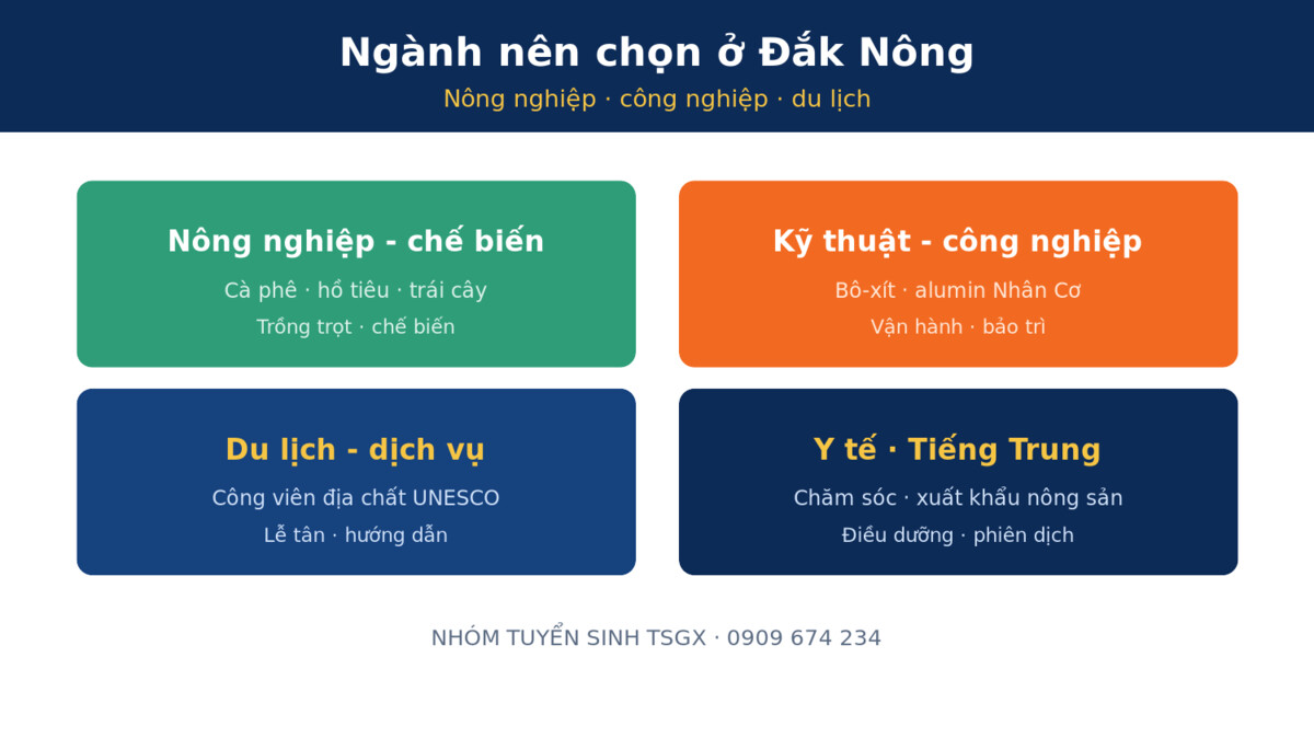 Hình thức học và tiêu chí chọn trường trung cấp tại Đắk Nông