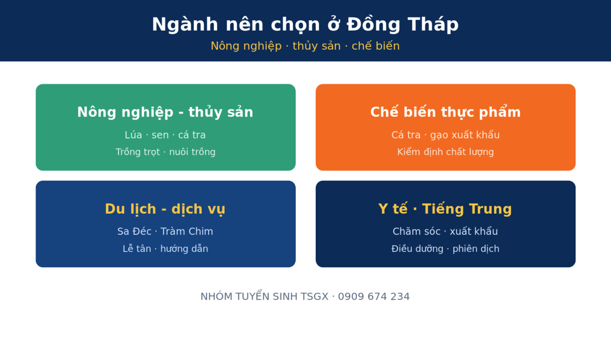Hình thức học và tiêu chí chọn trường trung cấp tại Đồng Tháp