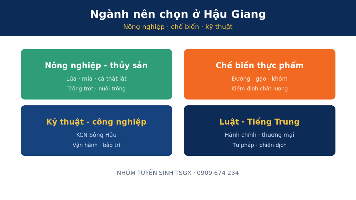 Hình thức học và tiêu chí chọn trường trung cấp tại Hậu Giang