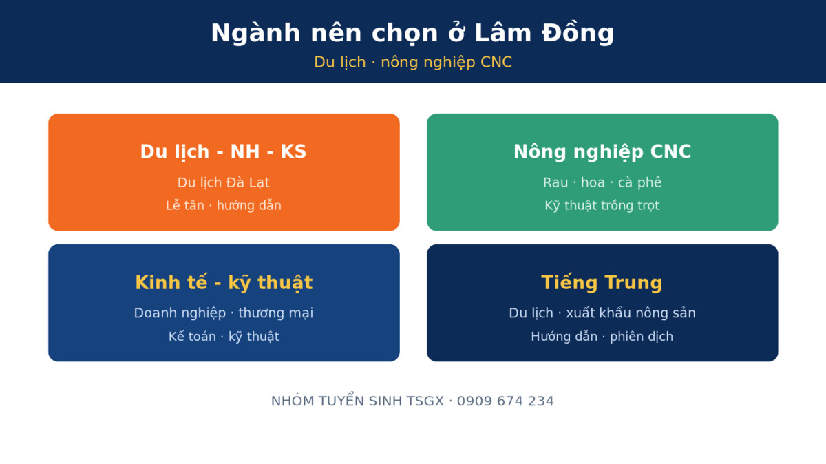 Hình thức học và tiêu chí chọn trường trung cấp tại Lâm Đồng