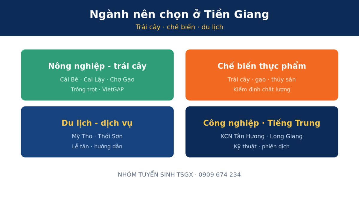 Hình thức học và tiêu chí chọn trường trung cấp tại Tiền Giang