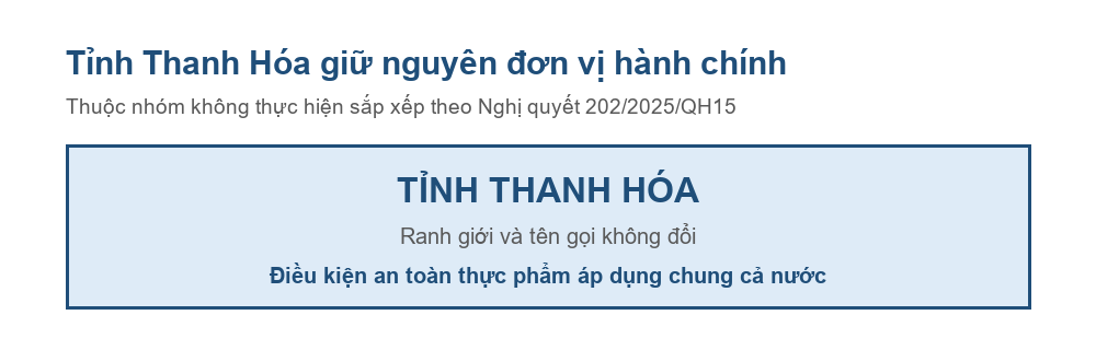 Sơ đồ tỉnh Thanh Hóa giữ nguyên đơn vị hành chính sau Nghị quyết 202/2025/QH15