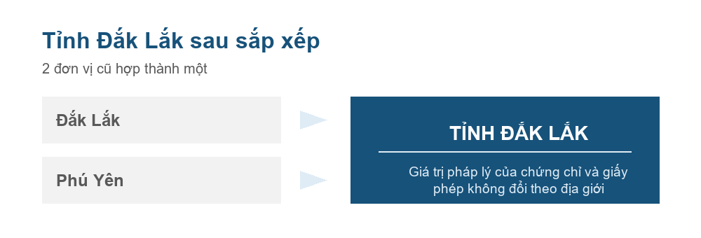 Sơ đồ Đắk Lắk và Phú Yên hợp thành tỉnh Đắk Lắk theo Nghị quyết 202/2025/QH15